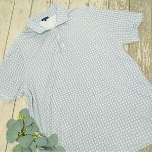 Patrick Assaraf Swirls Short Sleeve Pima Cotton Polo Shirt